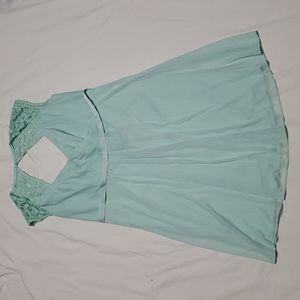 David's Bridal size 16 mint mini dress